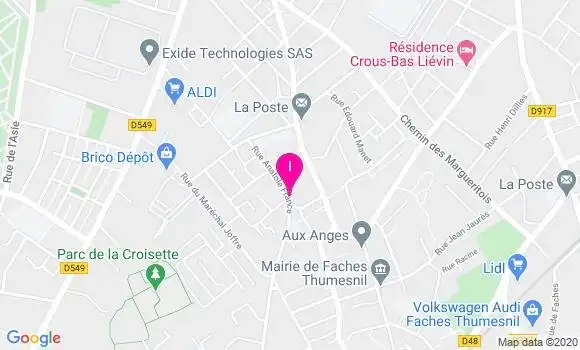 Localisation Isabelle Clabaut