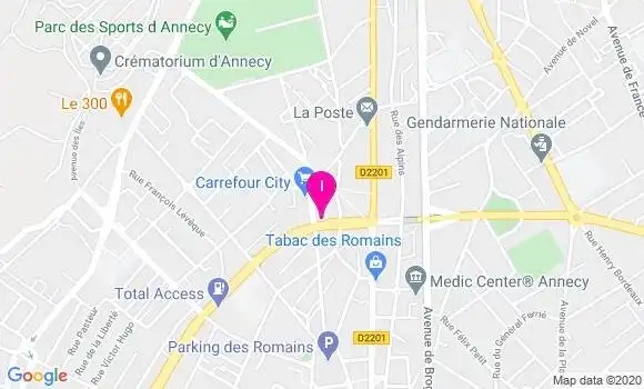 Localisation Emilie Delbart