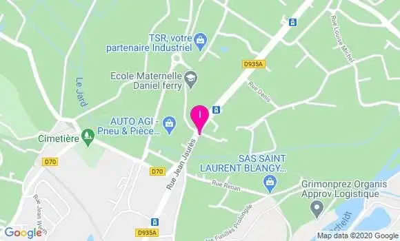 Localisation Ophelie Garcia