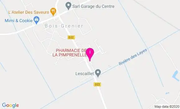 Localisation Jennifer Baudier