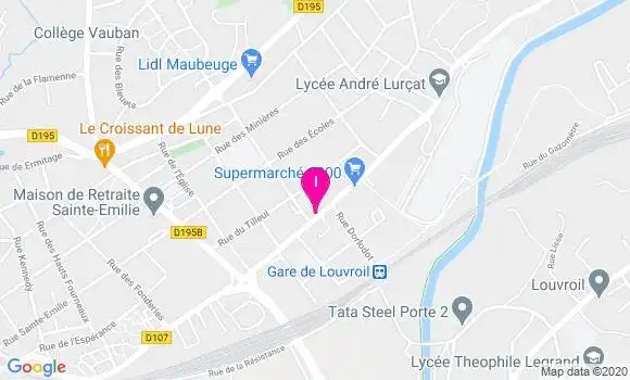 Localisation Claudine Moncomble