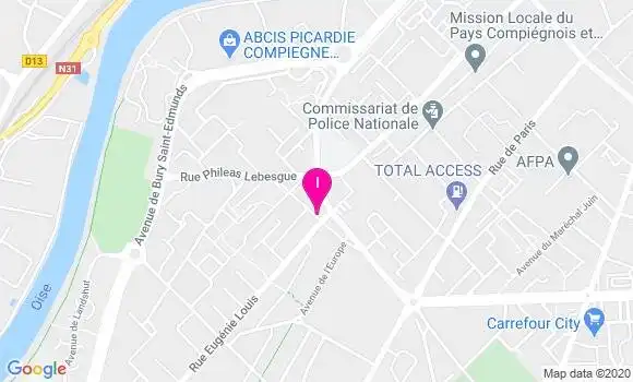 Localisation Sandra Anquier