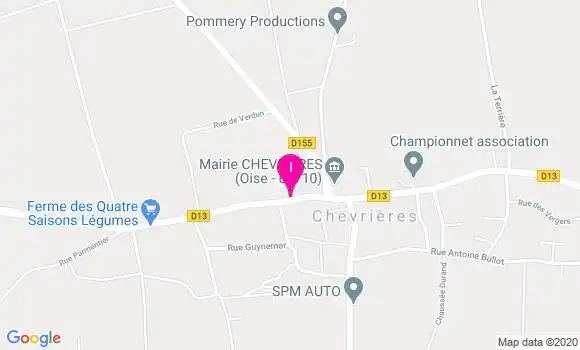 Localisation Elisabeth Duhamel Proust
