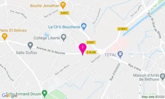 Localisation Allison Comble