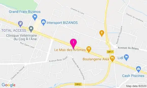 Localisation Isabelle Bodineau