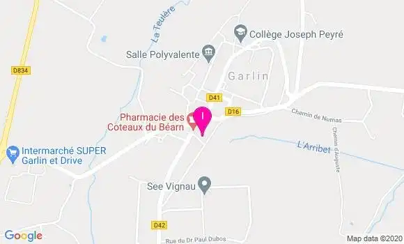 Localisation Patricia Coupete