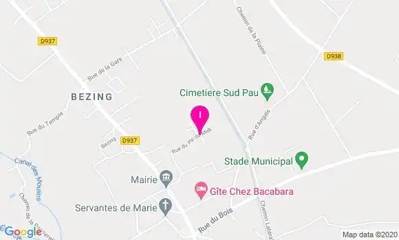 Localisation Sandrine Castet