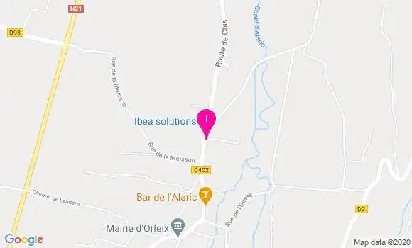 Localisation Sabine Riquelme