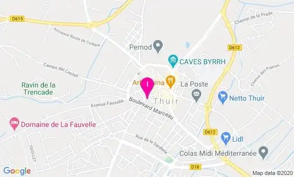 Localisation Nadine Cailbault