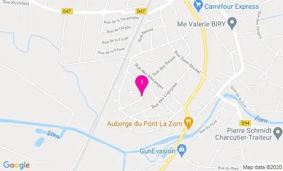 Localisation Laurence Voltzenlogel