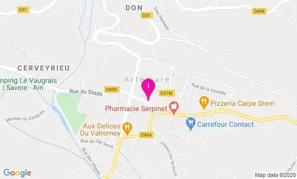 Localisation Regine Menu