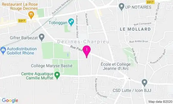 Localisation Sandrine Castanet