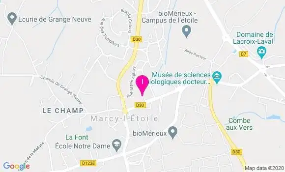 Localisation Christelle Liegeois