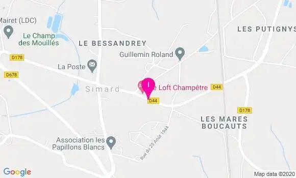 Localisation Nadine Desbois
