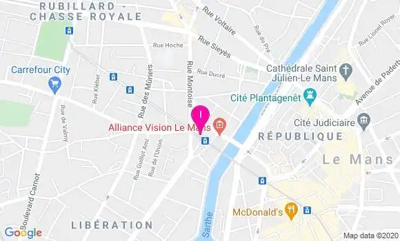 Localisation Isabelle Duluard