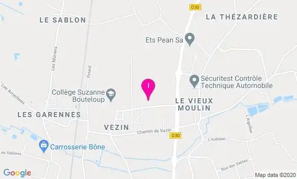 Localisation Sandrine Thamard