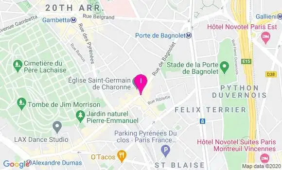 Localisation Adrien Tupet