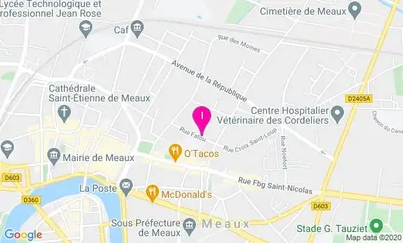 Localisation Emilie Mercier