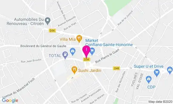 Localisation Isabelle Yvon