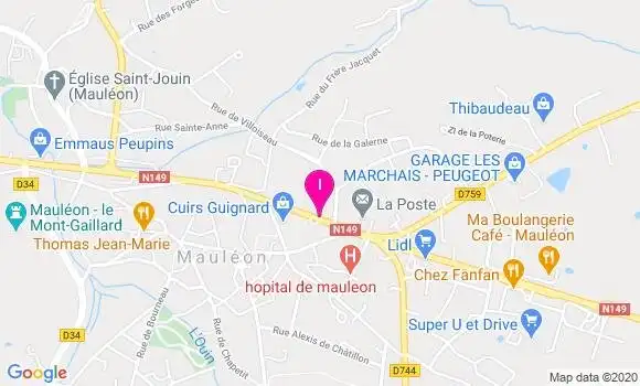 Localisation Gisele Chouteau