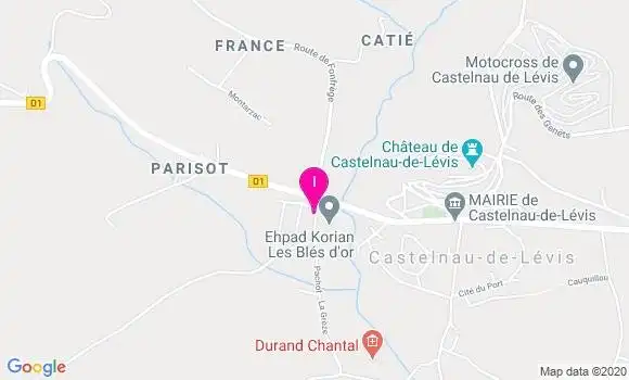 Localisation Eve Cabot