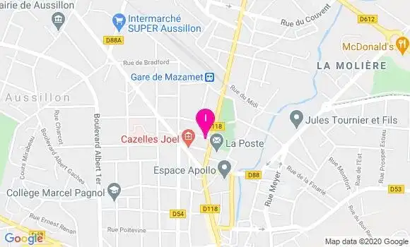 Localisation Fabienne Gau