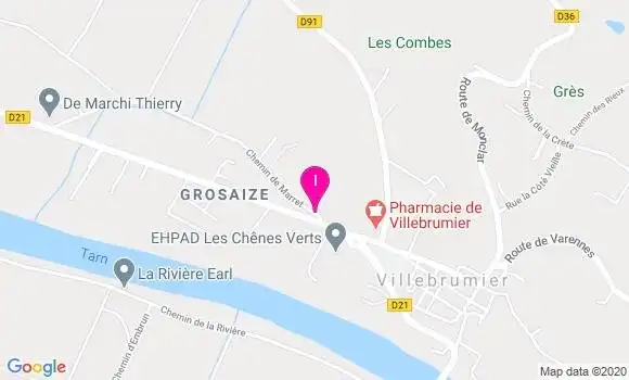 Localisation Eve Houis