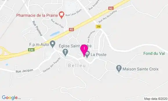 Localisation Ludivine Rabate