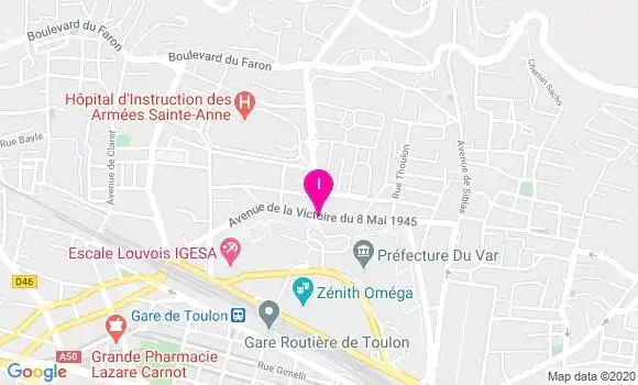 Localisation Emilie Scheur