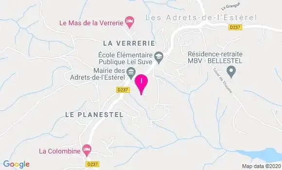 Localisation Andree Rock