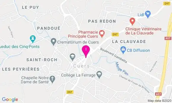 Localisation Elisabeth Vagnier