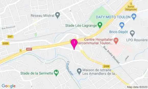 Localisation Sandrine Valentini