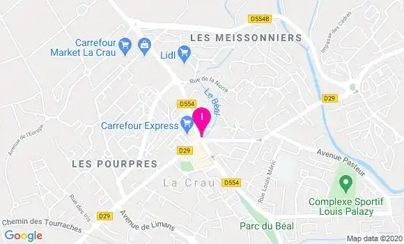 Localisation Daniel Garron