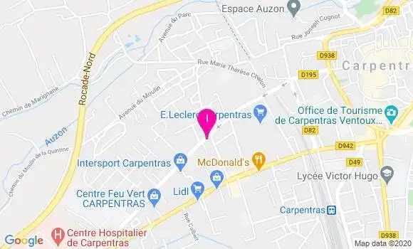 Localisation Jeannine Perez