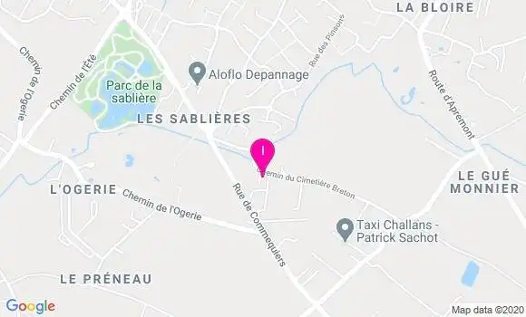 Localisation Delphine Fradin
