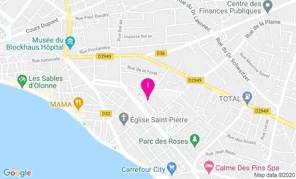 Localisation Isabelle Bruno