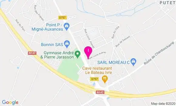 Localisation Agathe Lejeune