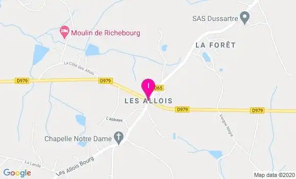 Localisation Odile Royer Lamarre