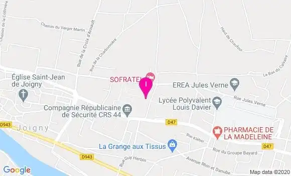 Localisation Sandrine Josselin