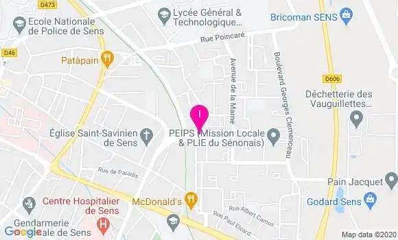 Localisation Carole Bouchet