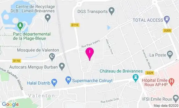 Localisation Jeannine Derville