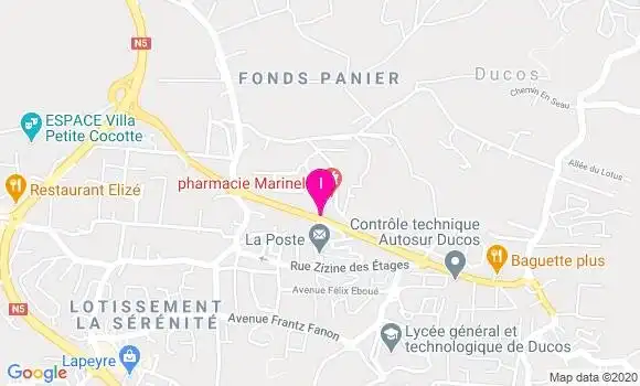 Localisation Damien Fortune