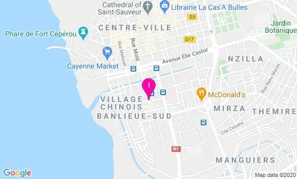 Localisation Claudine Dorilas