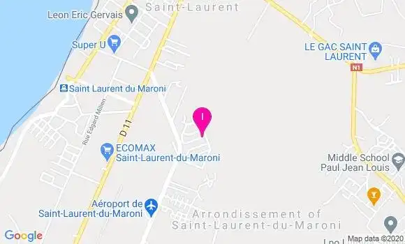 Localisation Huguette Euryale