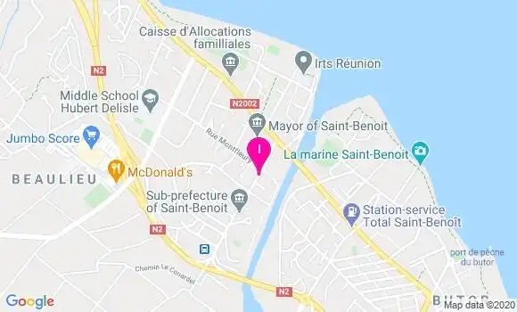 Localisation Marie Jasmine Hoareau