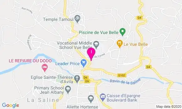 Localisation Blandine Mouniama