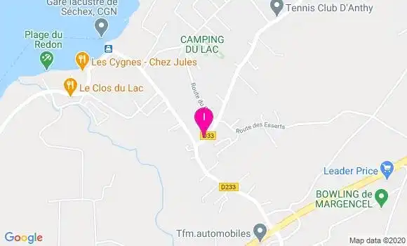 Localisation Elizabete Fremillon