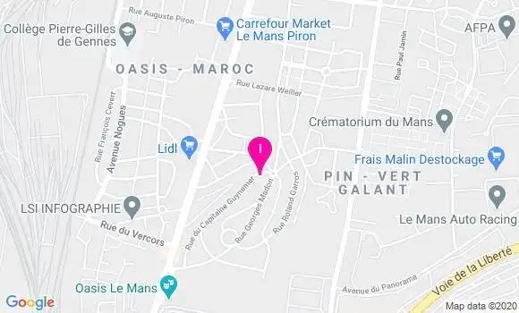 Localisation Valerie Hamard Delaunay