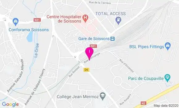 Localisation Elodie Clain