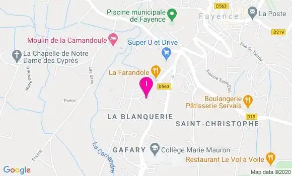 Localisation Emilie Onofri